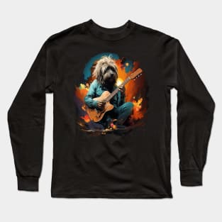 Komondor Playing Guitar Long Sleeve T-Shirt